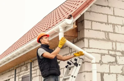 Pose et remplacement de gouttières au Houga